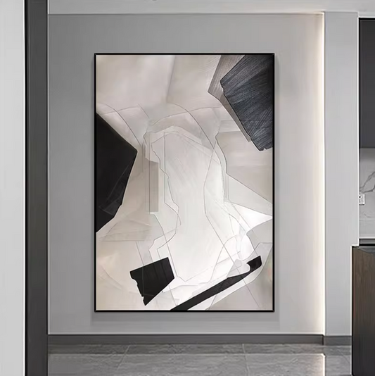 モノクロームウォールアート