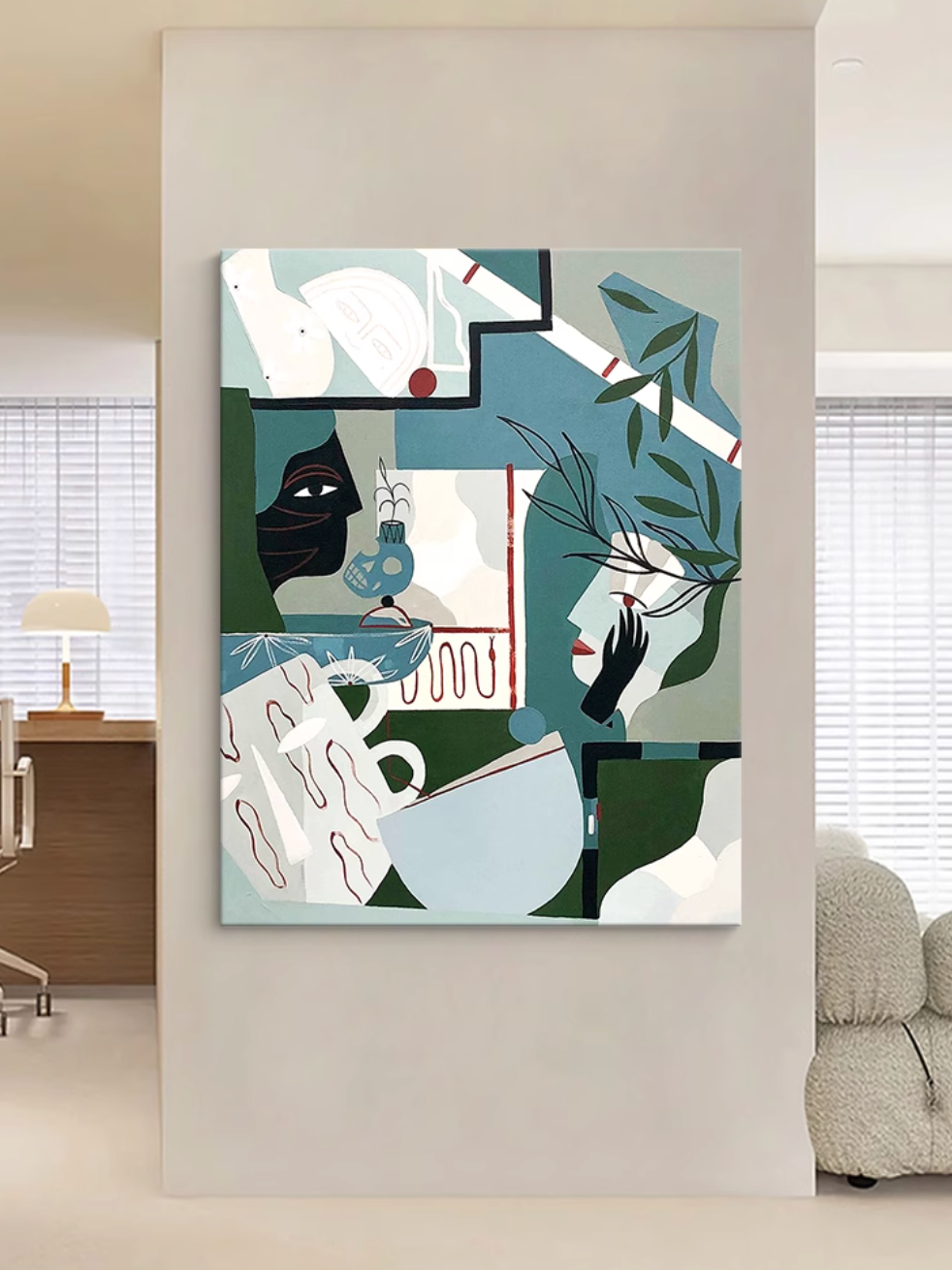 コラージュウォールアート